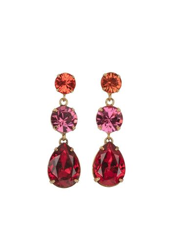 Jennifer Behr Aileen crystal earrings - Rosso