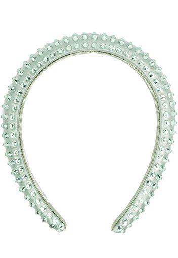 Jennifer Behr crystal-embellished padded hairband - Verde