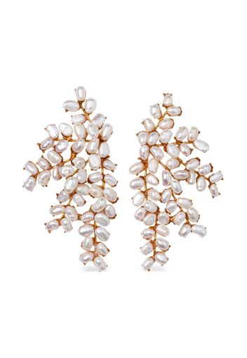 Jennifer Behr Francesca pearl earrings - Bianco