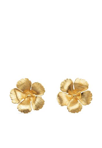 Jennifer Behr Rowena floral-stud earrings - Oro