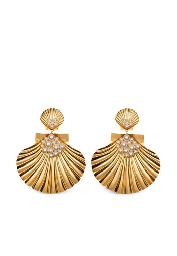 Jennifer Behr Atargatis pearl-detail earrings - Oro