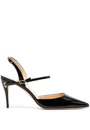 Jennifer Chamandi Vittorio 85mm leather slingback pumps - Nero