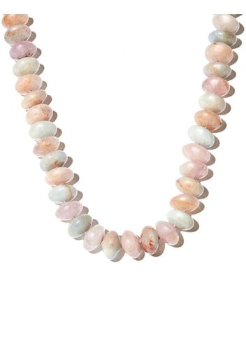 JIA JIA 14kt yellow gold morganite beaded necklace - Oro