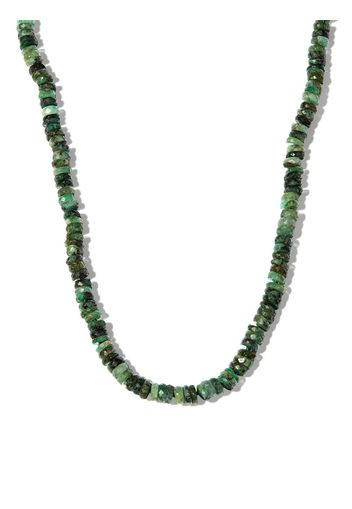 JIA JIA 14kt yellow gold emerald beaded necklace - Oro