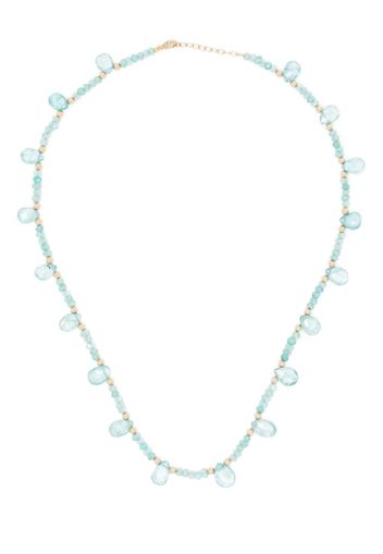 JIA JIA 14kt yellow gold Arizona Teardrop apatite necklace - Blu