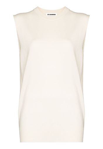 Jil Sander fine-knit tank top - Bianco