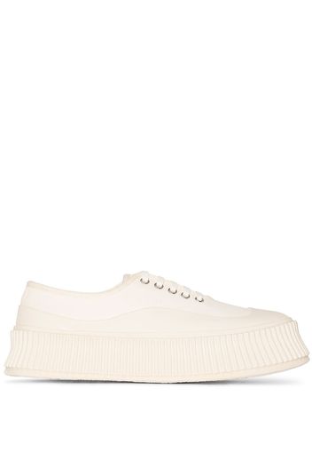 Jil Sander lace-up low-top sneakers - Bianco