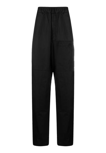 Jil Sander elasticated waist wide-leg trousers - Nero