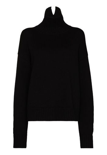 Jil Sander JIL KNIT SWTR TN LS OVRSZD FT W CASH - Nero