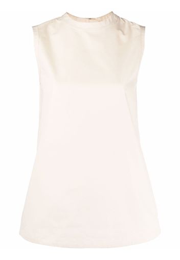 Jil Sander Top smanicato - Toni neutri