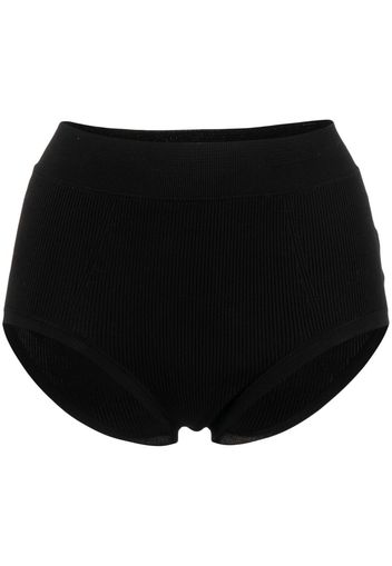 Jil Sander ribbed high-waist briefs - Nero