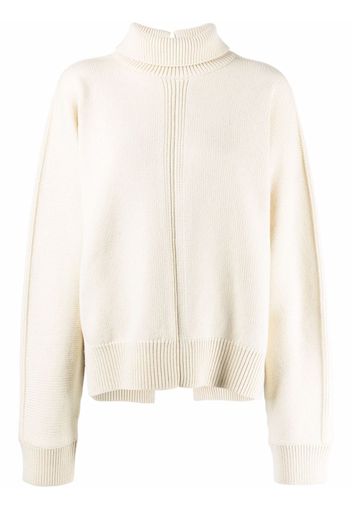 Jil Sander chunky-knit roll neck jumper - Toni neutri