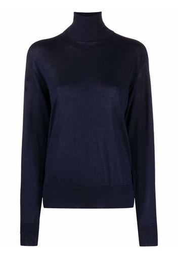 Jil Sander roll-neck knit jumper - Blu