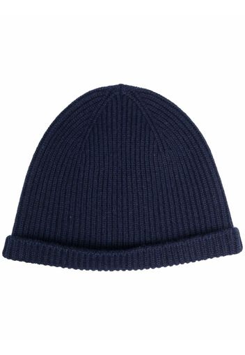 Jil Sander ribbed cashmere-blend beanie - Blu