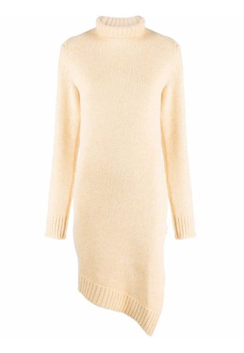 Jil Sander asymmetric-hem roll neck jumper - Giallo