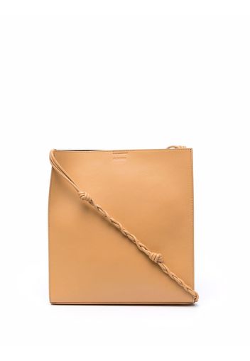 Jil Sander Tangle embossed-logo leather bag - Toni neutri