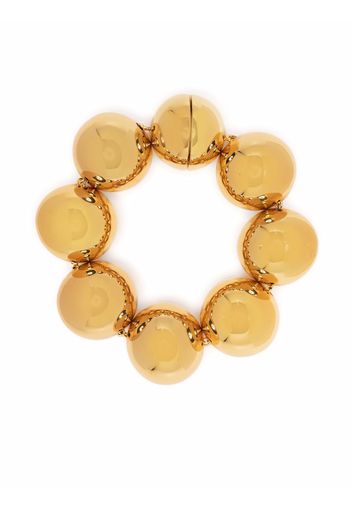 Jil Sander large beaded bracelet - Oro