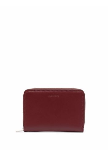 Jil Sander zip-around leather wallet - Rosso