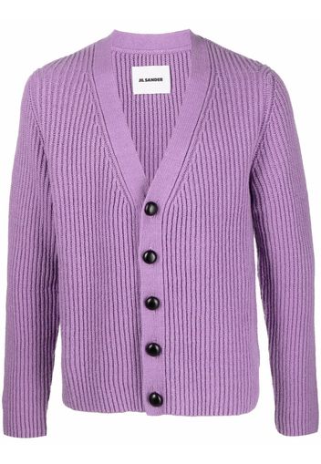 Jil Sander chunky ribbed- knit cardigan - Viola