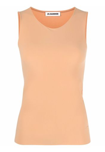 Jil Sander sleeveless stretch tank top - Toni neutri