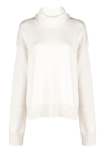 Jil Sander Maglione oversize a collo alto - Bianco