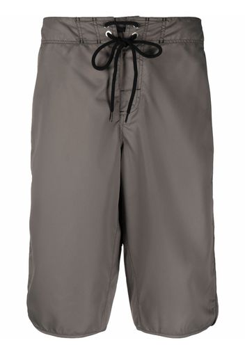 Jil Sander drawstring knee-length swim shorts - Verde