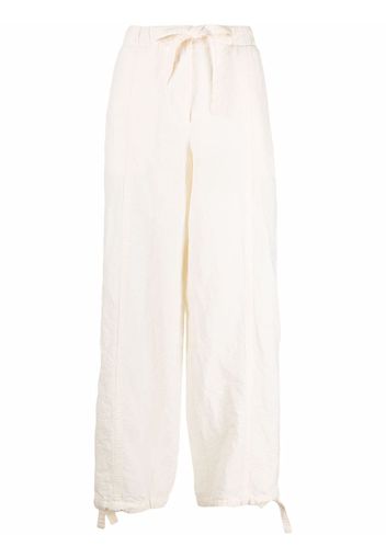 Jil Sander tied-waist straight trousers - Bianco