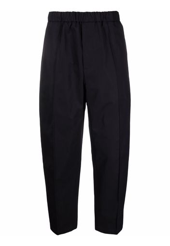 Jil Sander elasticated-waist straight-leg trousers - Blu