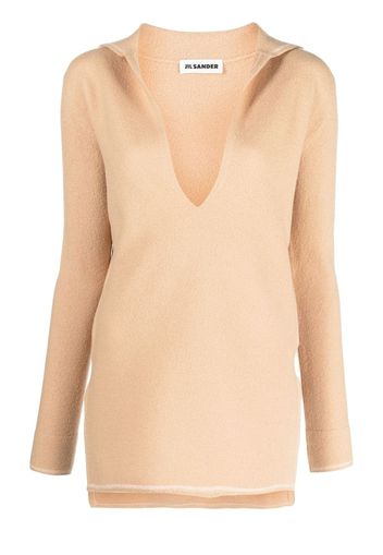 Jil Sander v-neck wool jumper - Toni neutri