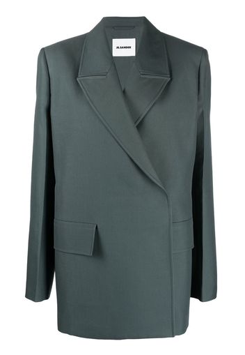 Jil Sander wrap-style blazer jacket - Verde