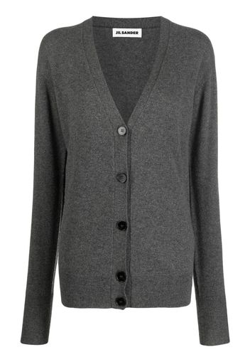 JIL SANDER button-down cashmere cardigan - Grigio