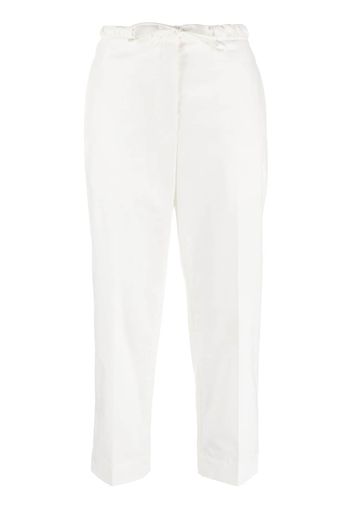 Jil Sander cropped cotton trousers - Bianco