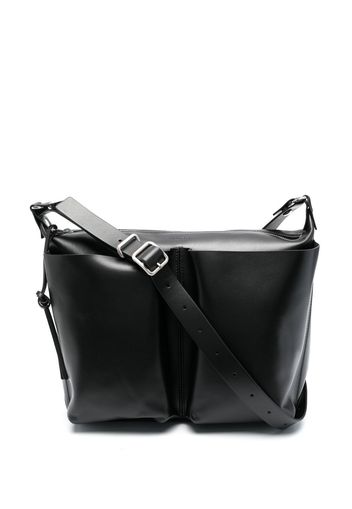 Jil Sander Pilot leather crossbody bag - Nero