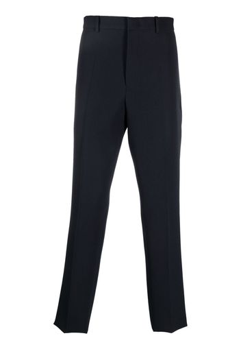 Jil Sander tailored cotton-wool blend trousers - Blu