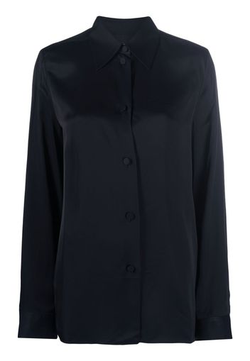 Jil Sander classic collar buttoned blouse - Blu