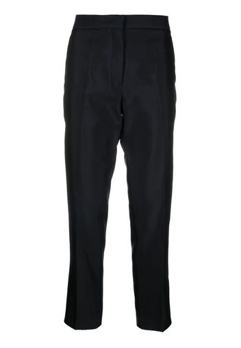 Jil Sander cropped tailored trousers - Blu