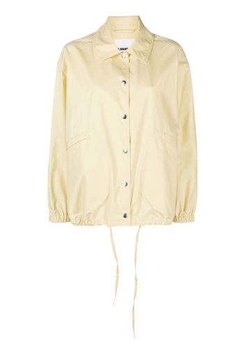 Jil Sander logo-print button-fastening jacket - Giallo