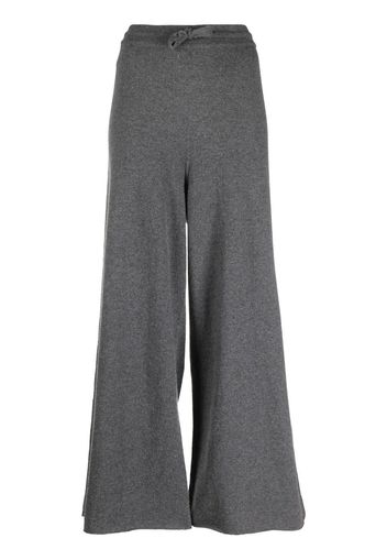 Jil Sander wide-leg knitted trousers - Grigio