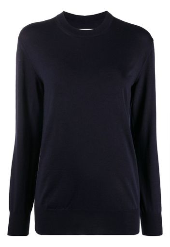 JIL SANDER crew neck pullover sweater - Blu