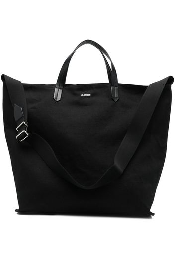 Jil Sander logo-print tote bag - Nero