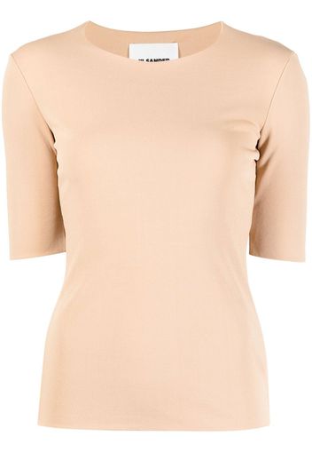 Jil Sander T-shirt girocollo - Marrone