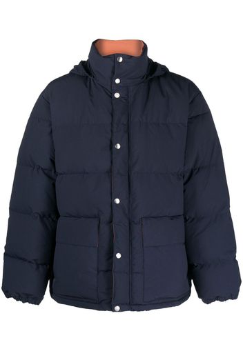 Jil Sander high-neck padded down jacket - Blu