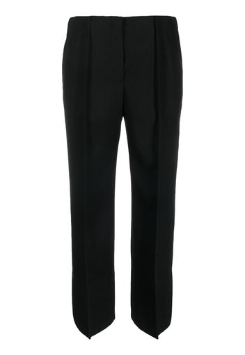 Jil Sander cropped wool wide-leg trousers - Nero