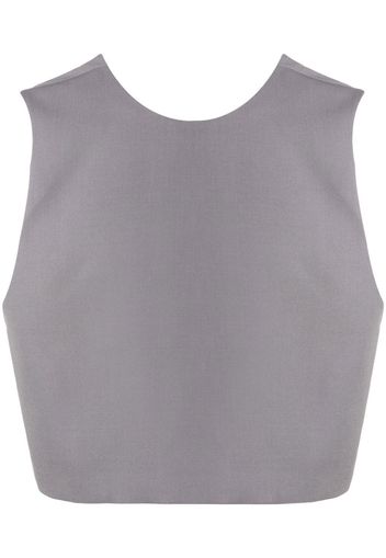 Jil Sander Canotta crop smanicata - Grigio