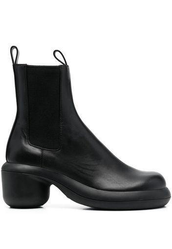 Jil Sander elasticated-panel leather boots - Nero