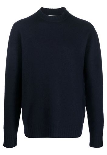 Jil Sander crew-neck pullover jumper - Blu