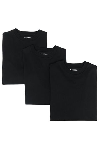 Jil Sander long-sleeve logo-patch T-shirt - Nero