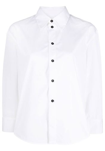 Jil Sander long-sleeved cotton shirt - Bianco