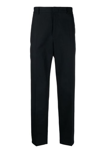 Jil Sander tailored-cut cotton trousers - Blu