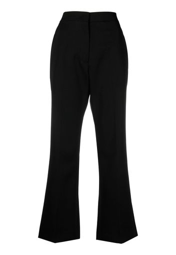 Jil Sander high-waisted cropped trousers - Nero